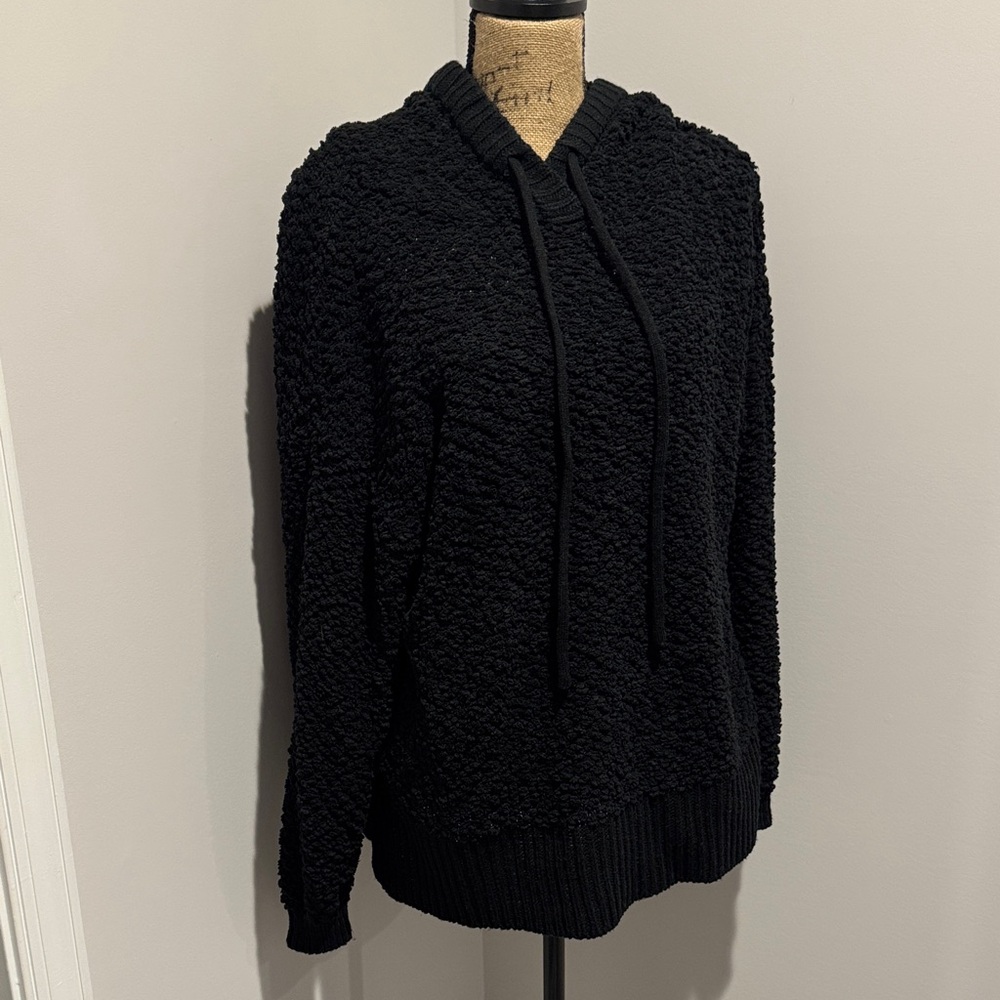 Zenana Outfitters Black Textured Sweater